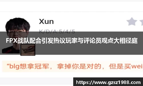 FPX战队配合引发热议玩家与评论员观点大相径庭